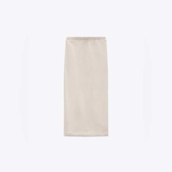 ZARA ZIPPERED MIDI SKIRT - Picture 6 of 8